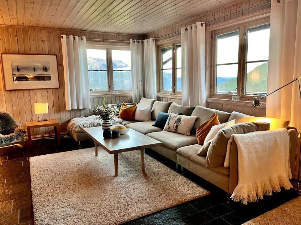 Natural landscape, Living room, Seating area