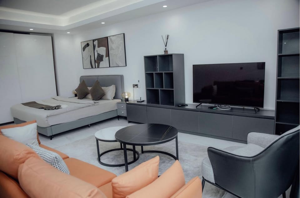 TV and multimedia, Photo of the whole room, Seating area, Bedroom
