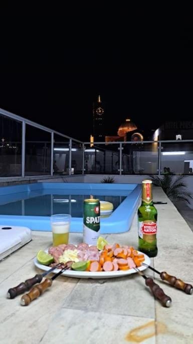 Night, Pool view, Drinks