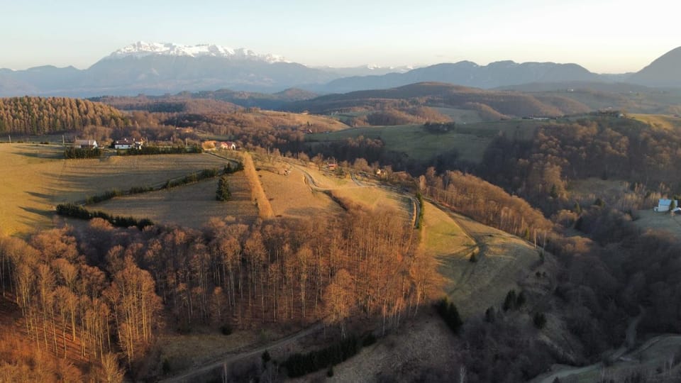 Natural landscape, Bird's eye view, Mountain view