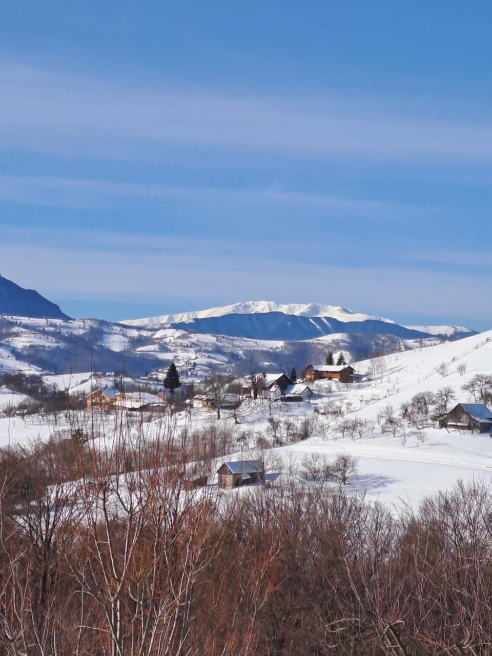 Day, Natural landscape, Winter, Mountain view