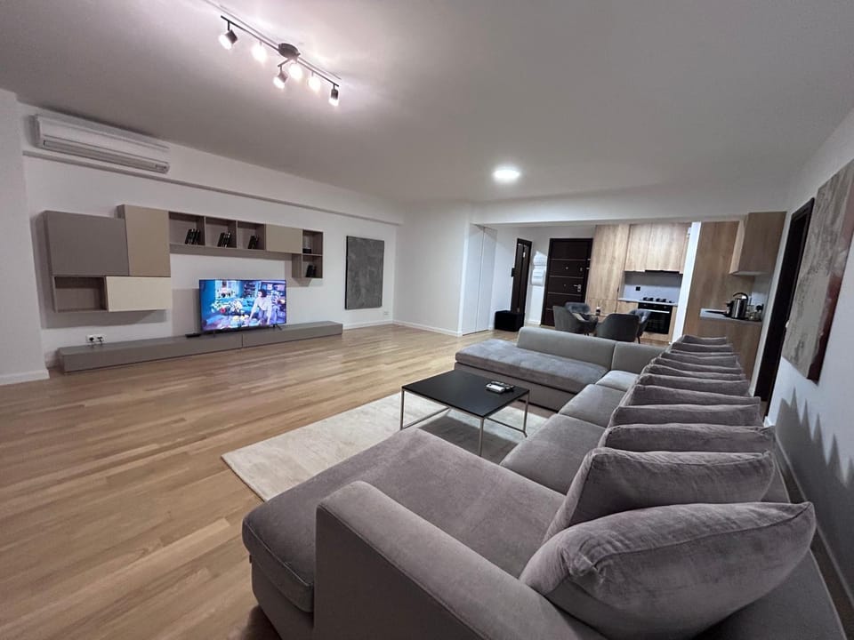 TV and multimedia, Kitchen or kitchenette, Living room, Seating area, air conditioner