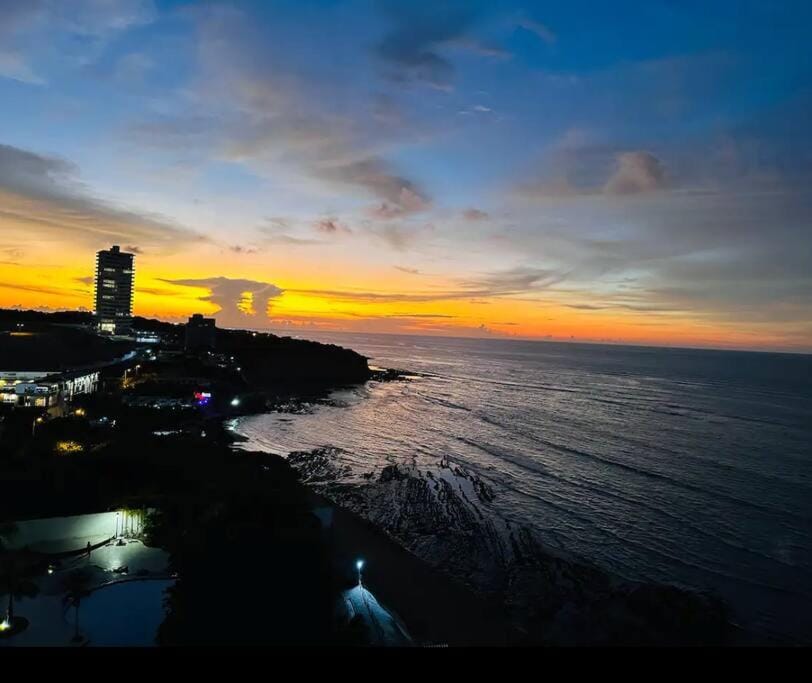 Beach, Sea view, Sunset