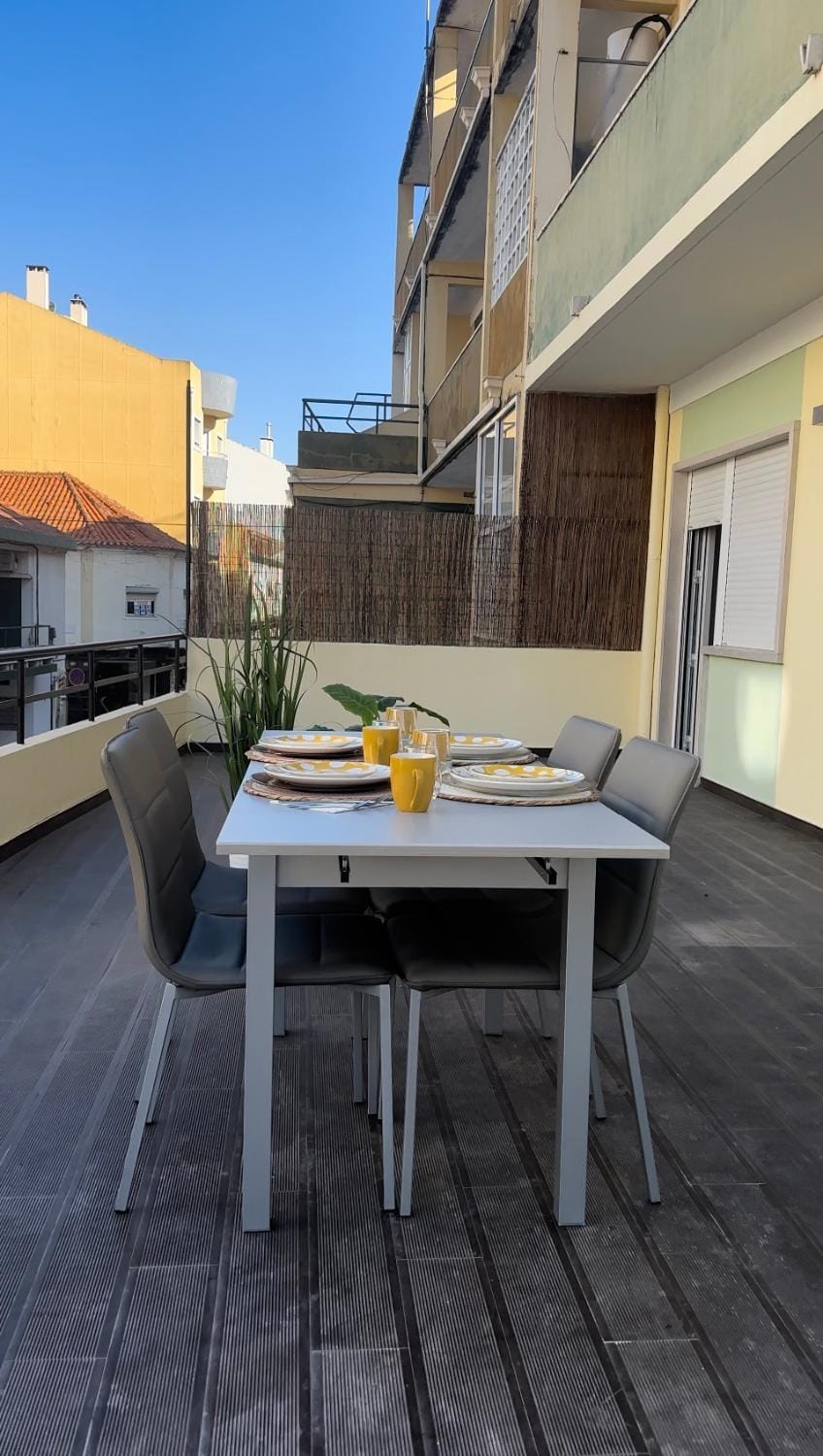 Property building, Patio, View (from property/room), Balcony/Terrace, Dining area