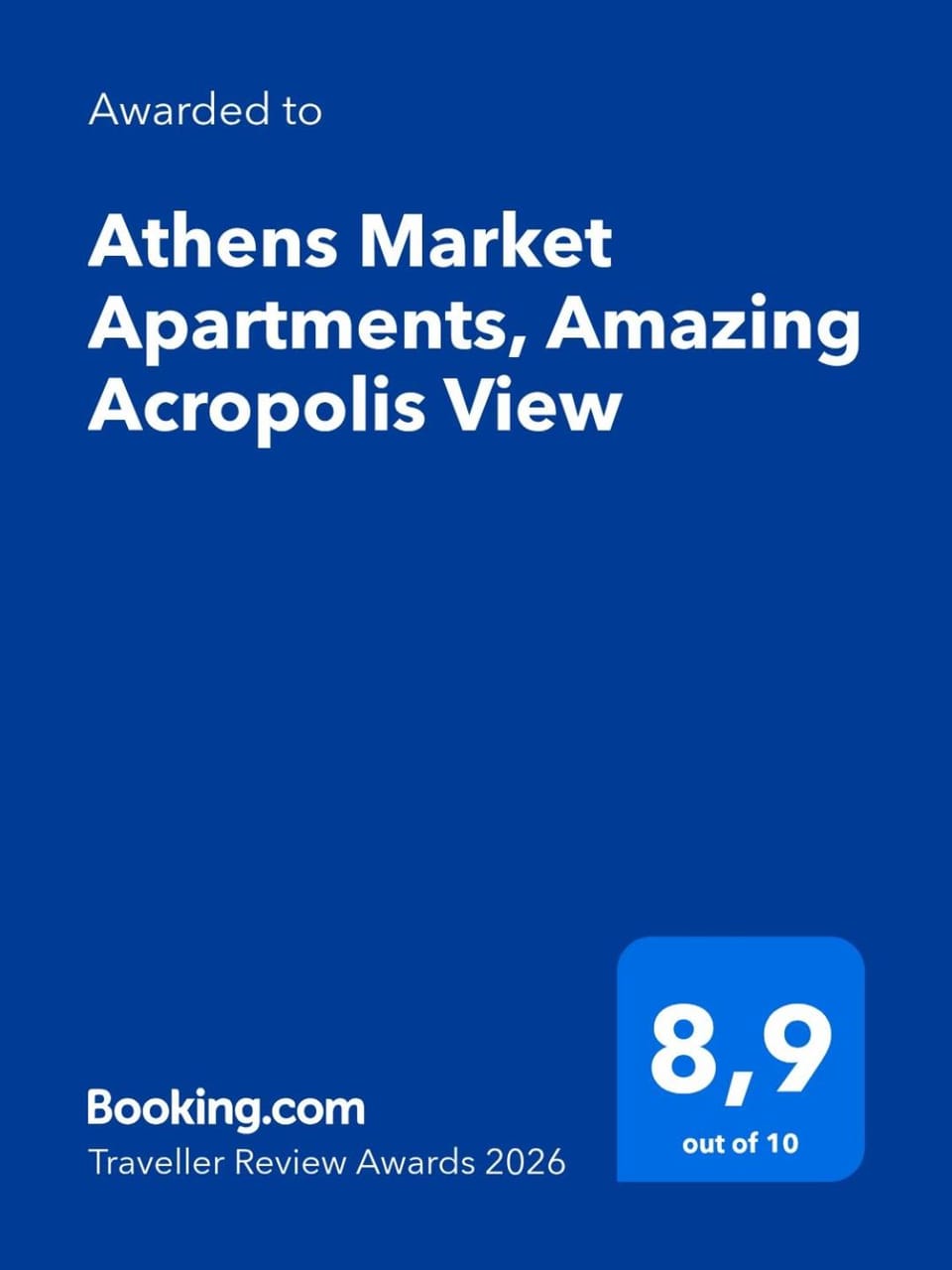 Athens Market Apartments, Amazing Acropolis View Apartment in Athens