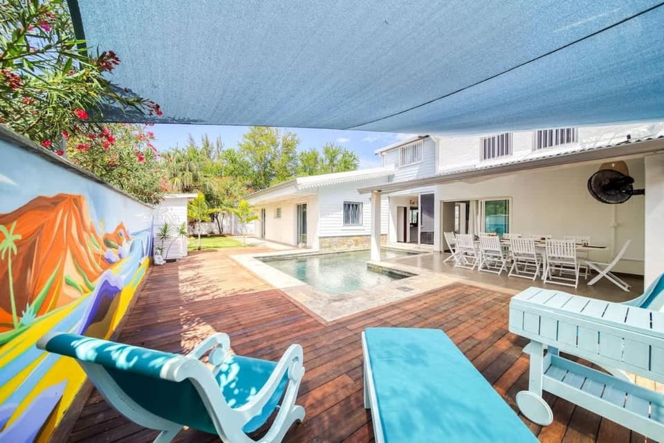 Property building, Patio, Pool view, Swimming pool