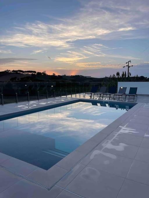 Natural landscape, Pool view, Sunset