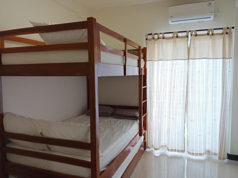 Bed, bunk bed, air conditioner