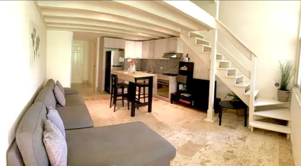 Kitchen or kitchenette, Living room