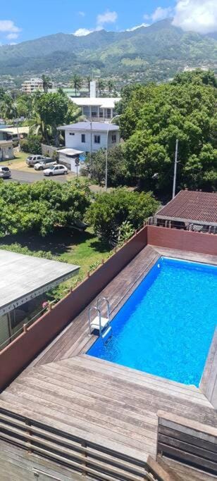 Day, Balcony/Terrace, Mountain view, Pool view, Swimming pool, Swimming pool, sunbed
