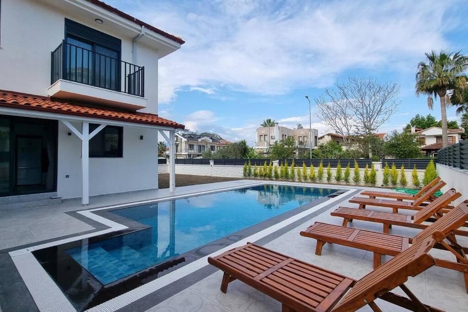 Property building, Patio, Garden view, Pool view