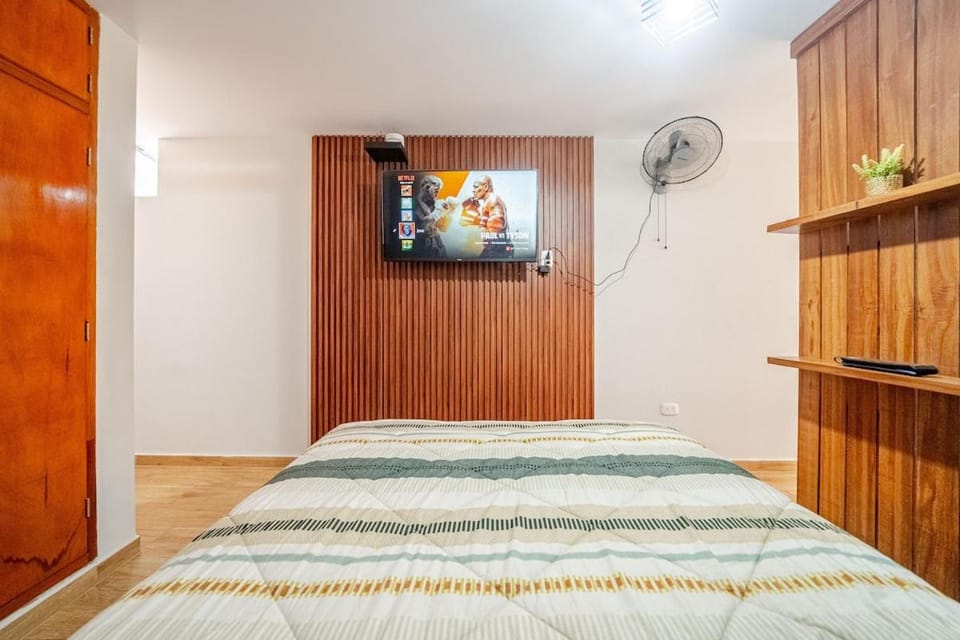 Acogedor Loft equipado con Sofá cama en Matellini Apartment in Chorrillos
