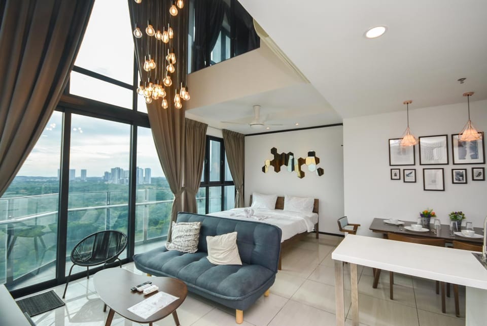 Bed, Living room