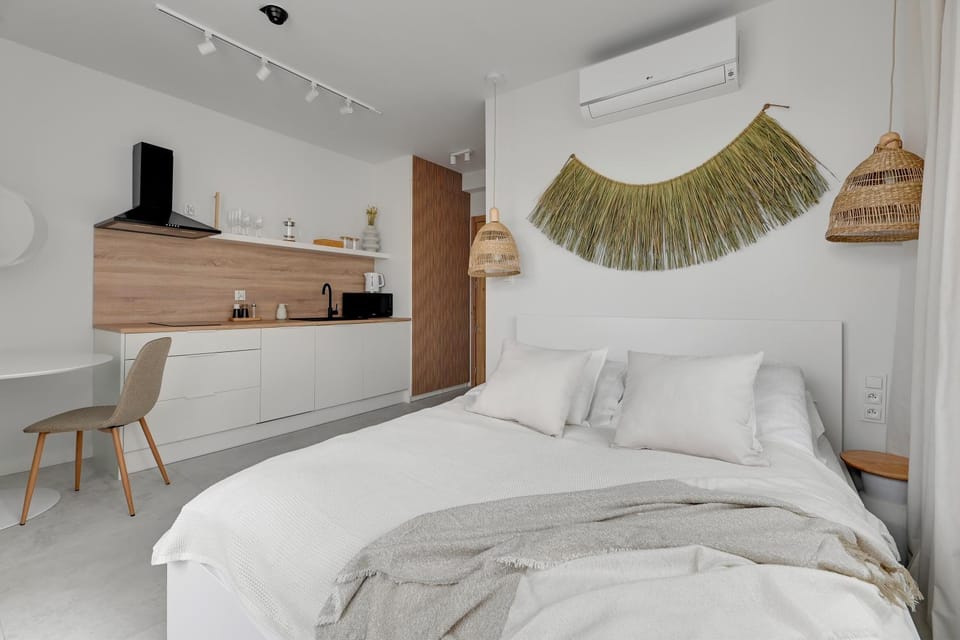 Kitchen or kitchenette, Living room, Photo of the whole room, Decorative detail, Seating area, Bedroom, Area and facilities