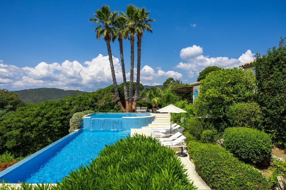 Property building, Living room, Swimming pool