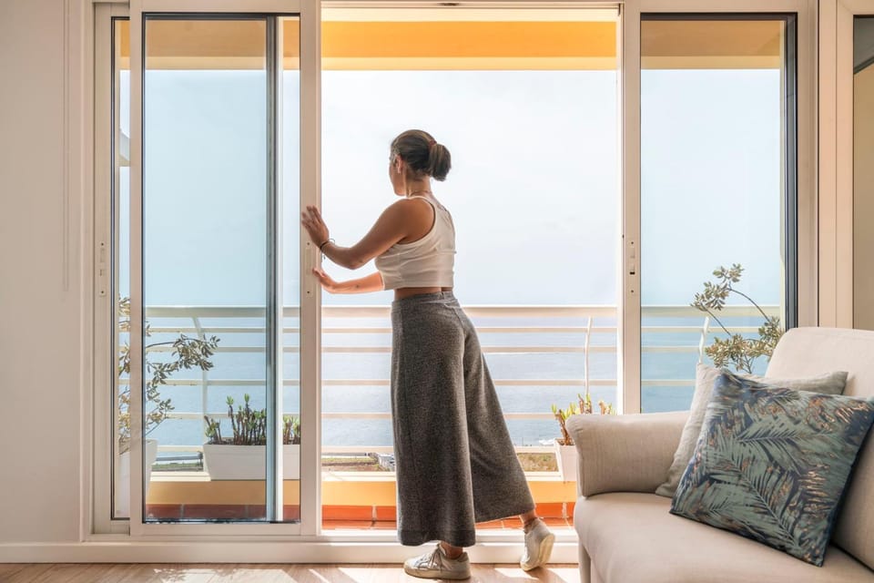 Balcony/Terrace, Living room, Sea view