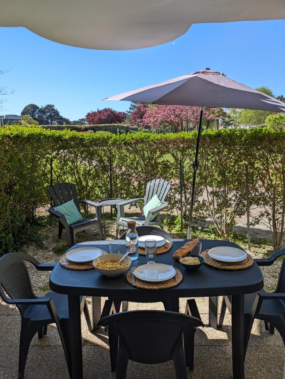 Patio, Spring, Garden, View (from property/room), Balcony/Terrace, Dining area, Garden view