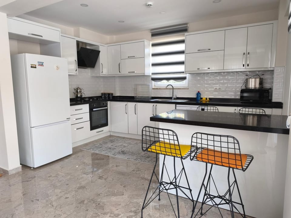 Dining area, dishwasher, oven, stove, toaster