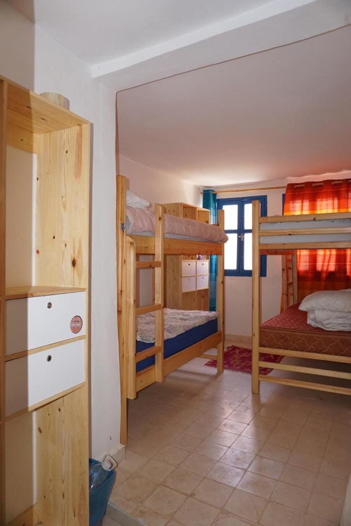 Photo of the whole room, bunk bed, locker
