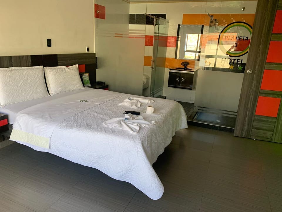 Bed, Photo of the whole room, towels