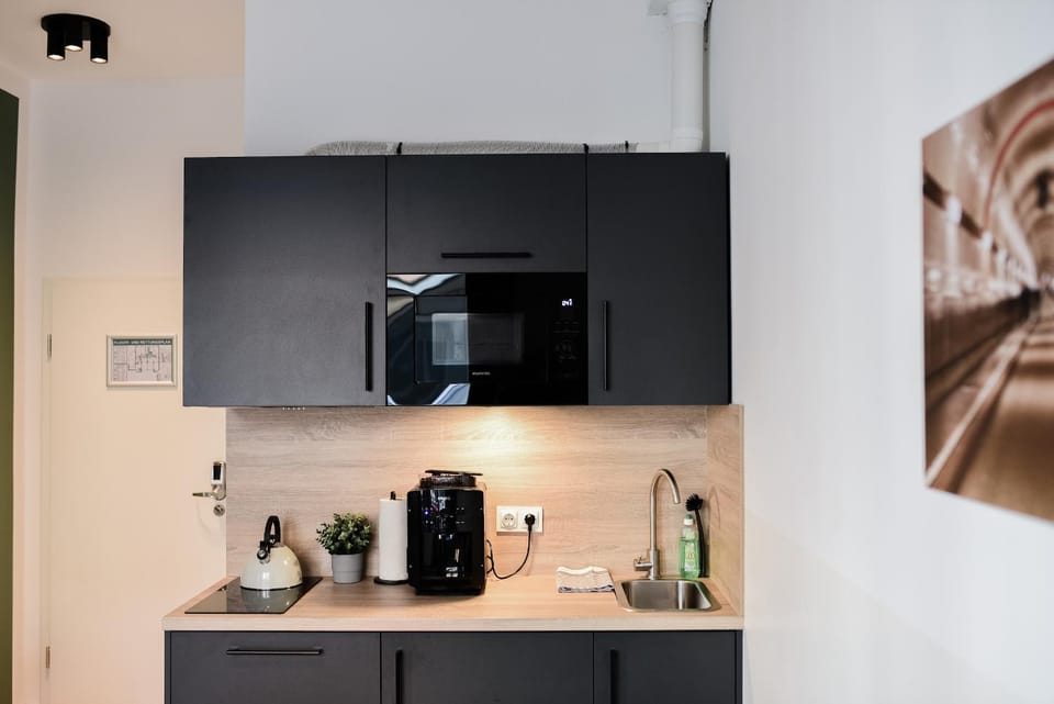 Kitchen or kitchenette, minibar