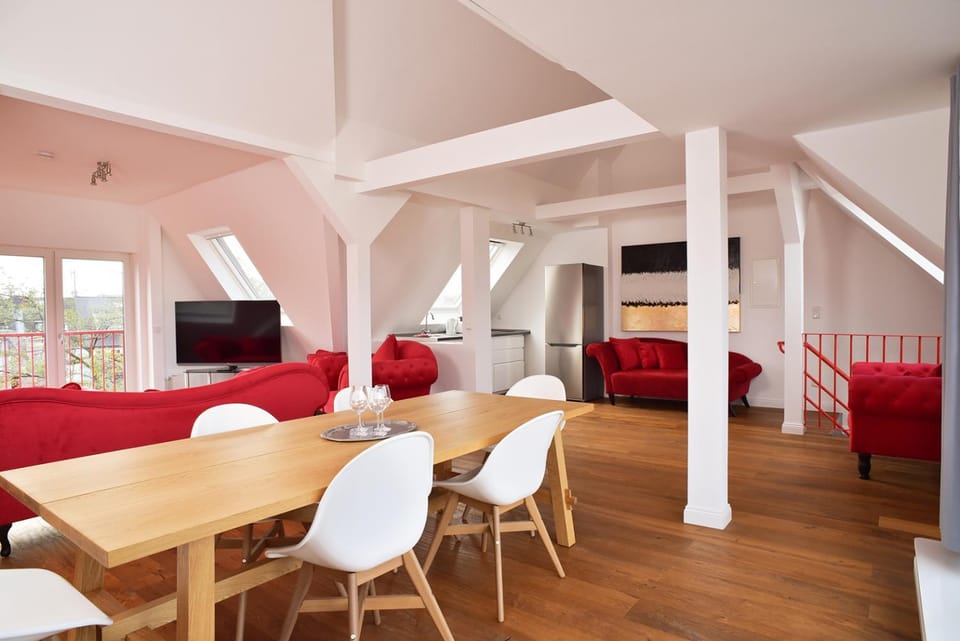 Living room, kitchen