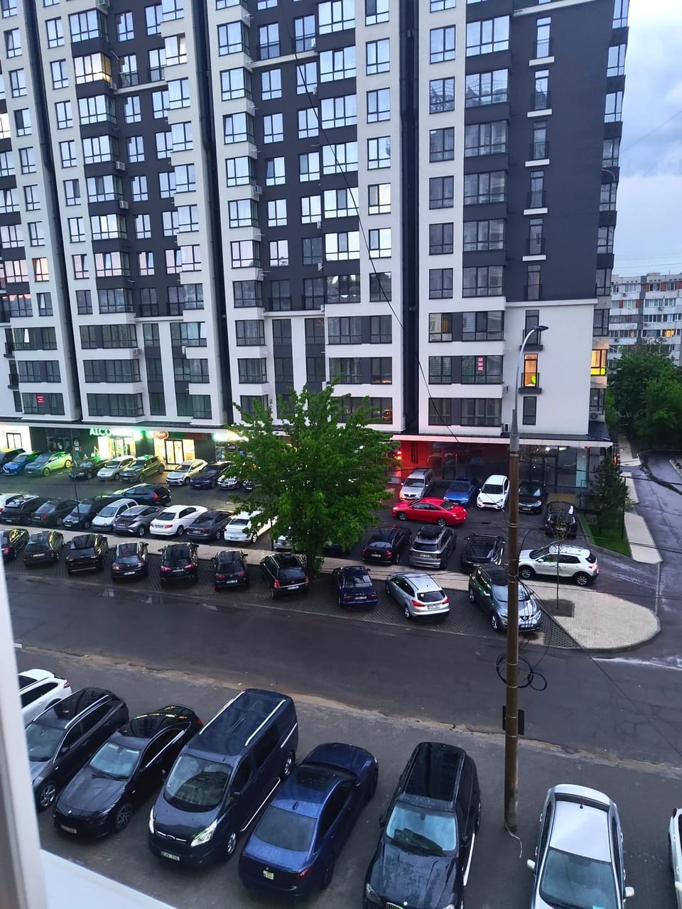Neighbourhood, Bird's eye view, Street view, Parking