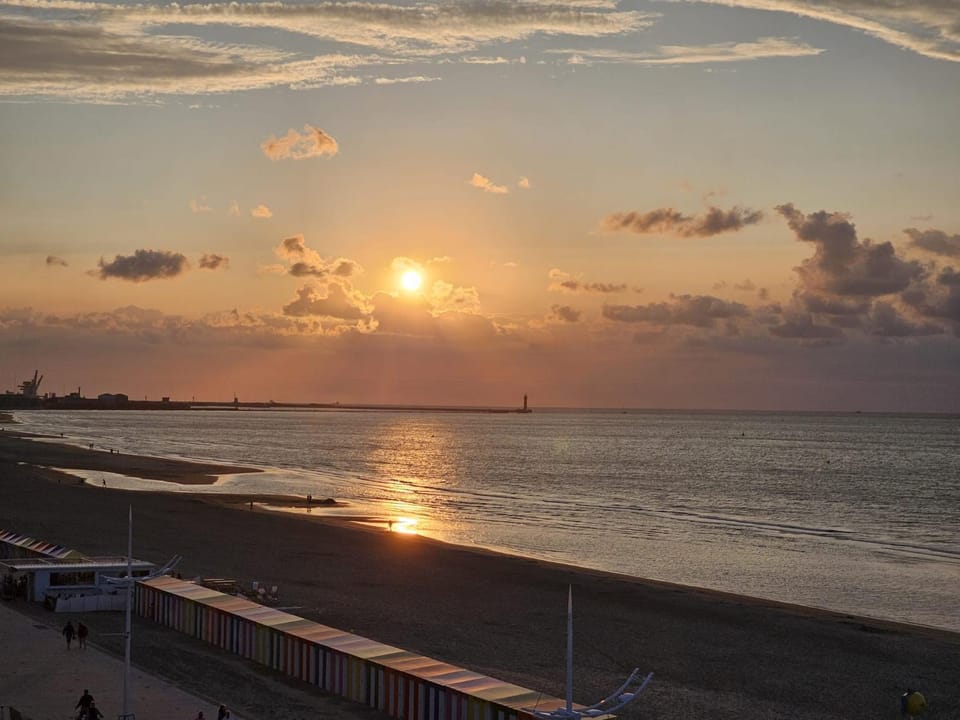 Natural landscape, Beach, Sea view, Sunset