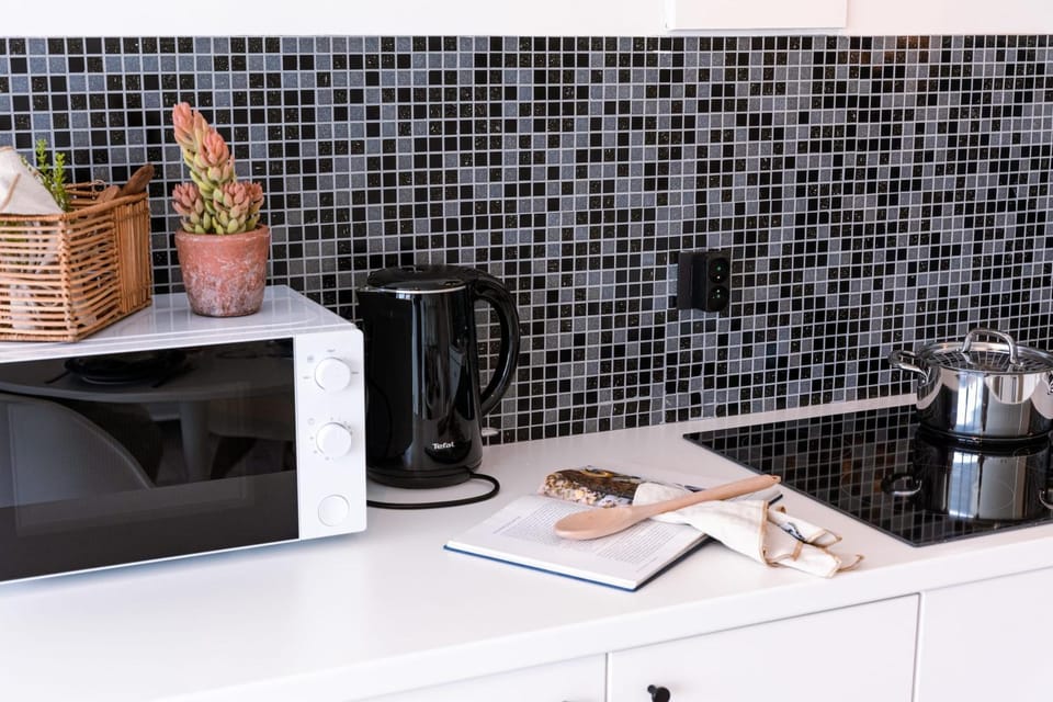 Kitchen or kitchenette, minibar, stove