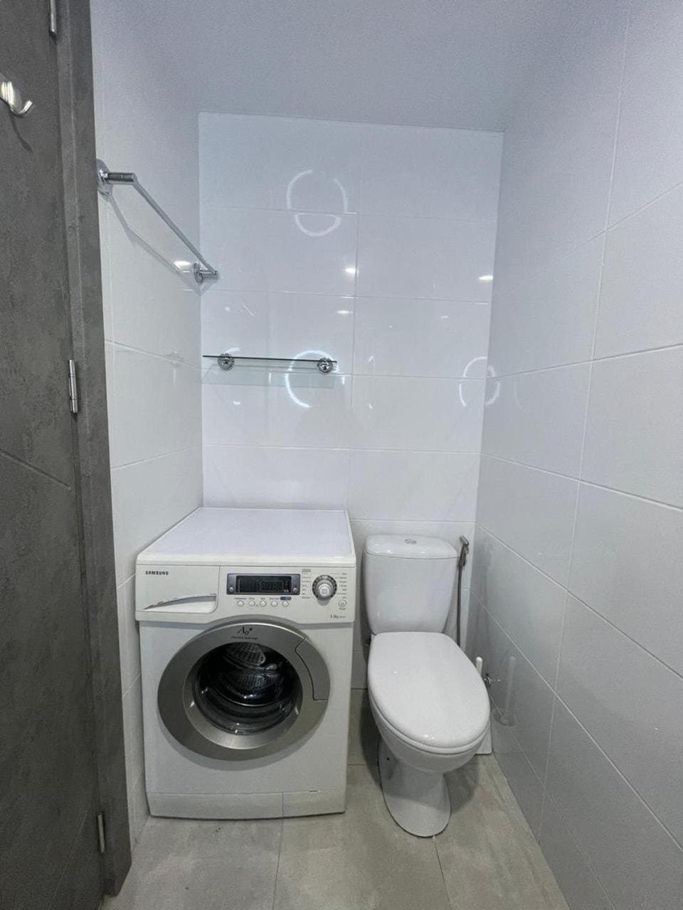 Toilet, washing machine