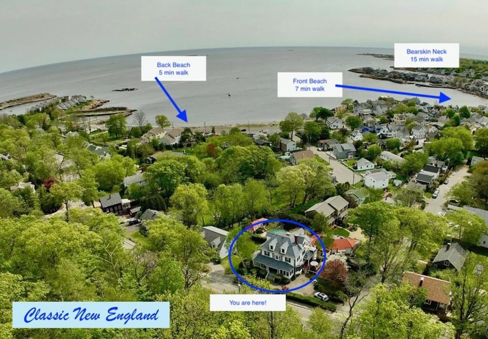 Big New England Family Home; walk to beach, shops House in Rockport