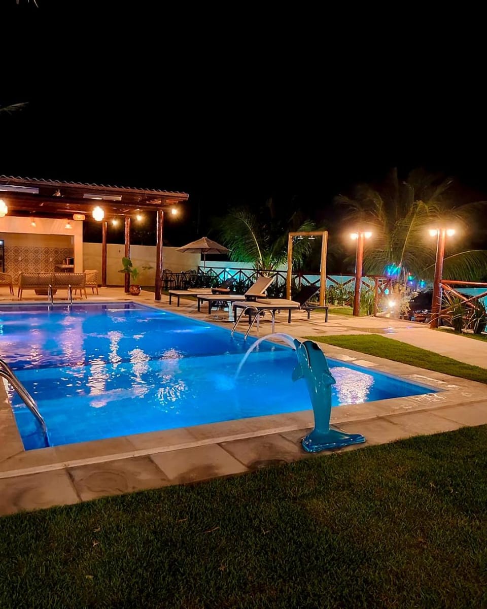 Night, Swimming pool