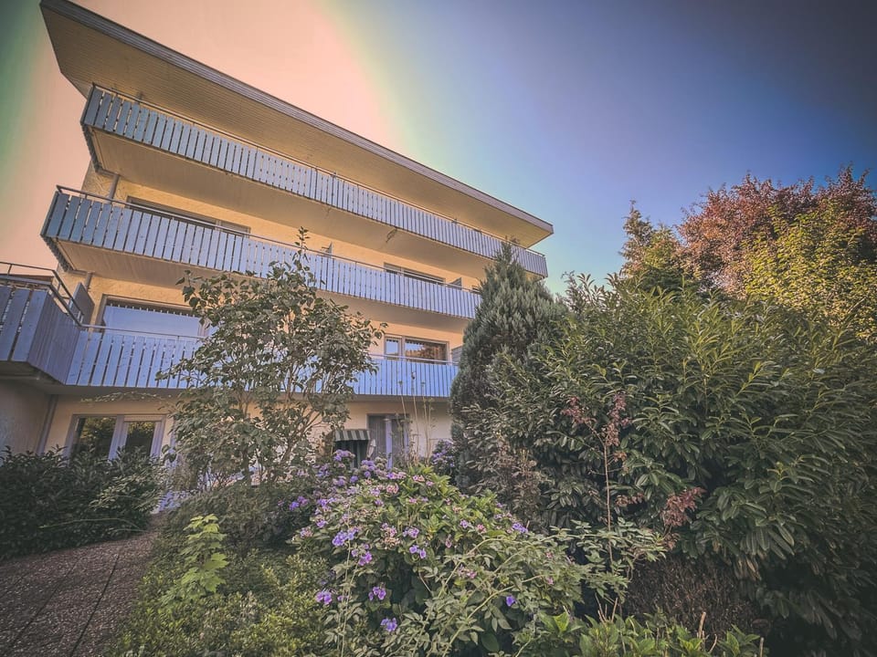 Property building, Garden, View (from property/room), Balcony/Terrace, Garden view