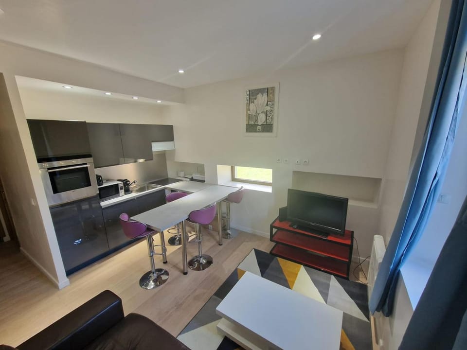 TV and multimedia, Kitchen or kitchenette, Living room, Dining area, minibar, stove