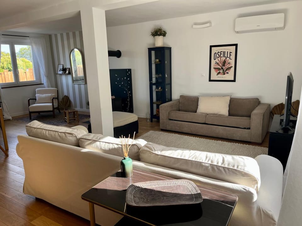 Living room, Seating area, air conditioner