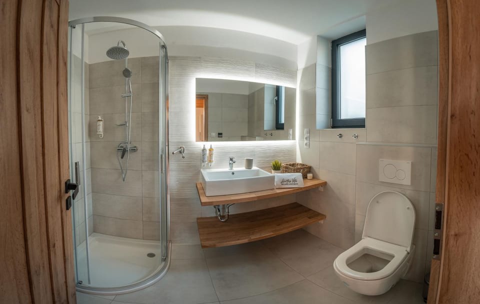 Shower, Toilet, Bathroom, towels