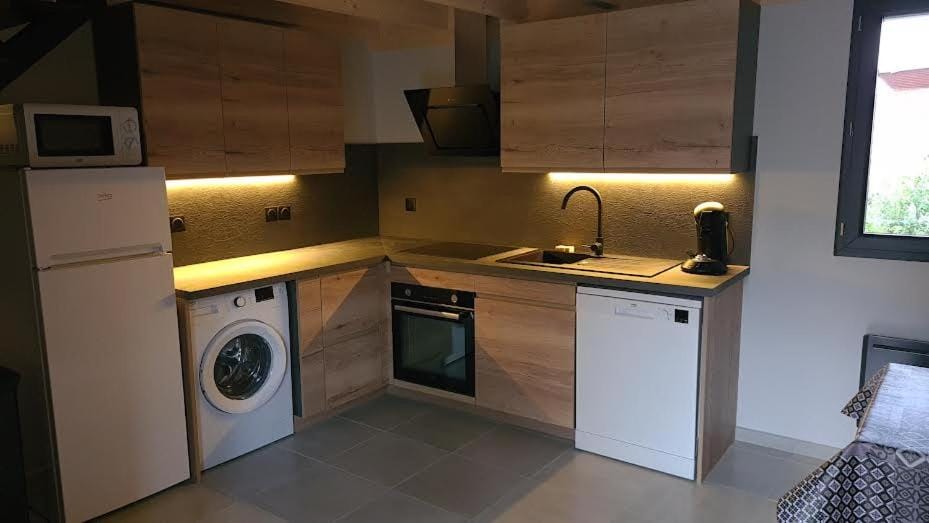 Kitchen or kitchenette, dishwasher, minibar, pet friendly, stove, washing machine