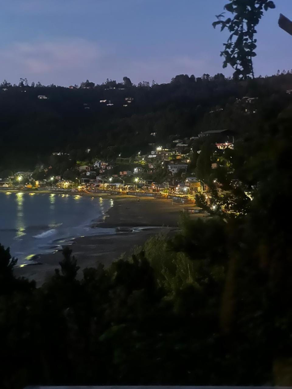 Night, Natural landscape, Sea view