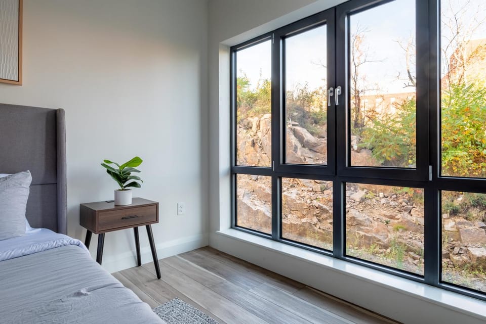 Bed, Natural landscape, View (from property/room), Photo of the whole room, Bedroom