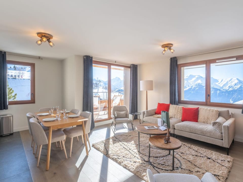 Bel appartement 6 pers, proche pistes, WiFi, animaux acceptés - FR-1-645-46 Apartment in Huez