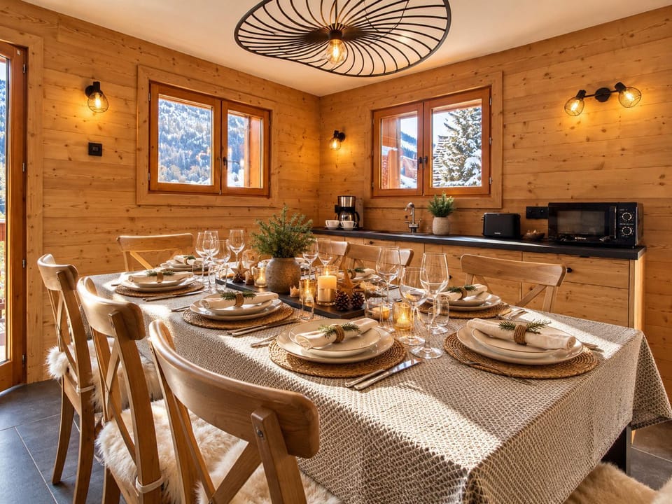 Chalet à Méribel avec Jacuzzi et Parking, 4 Chambres Chalet in Les Allues