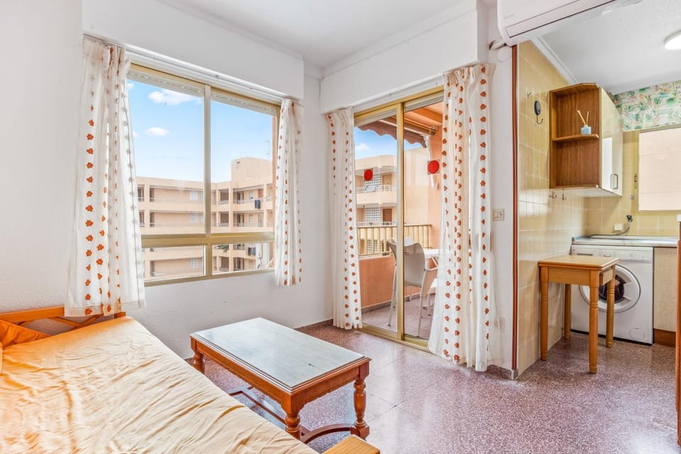 Property building, Living room, Bedroom