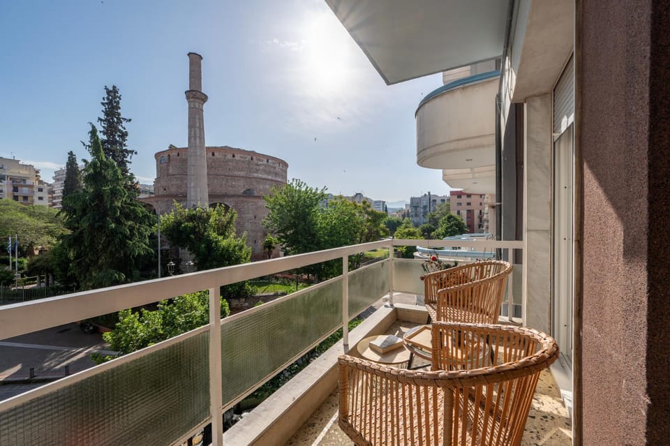Property building, Nearby landmark, Day, View (from property/room), Balcony/Terrace, Dining area