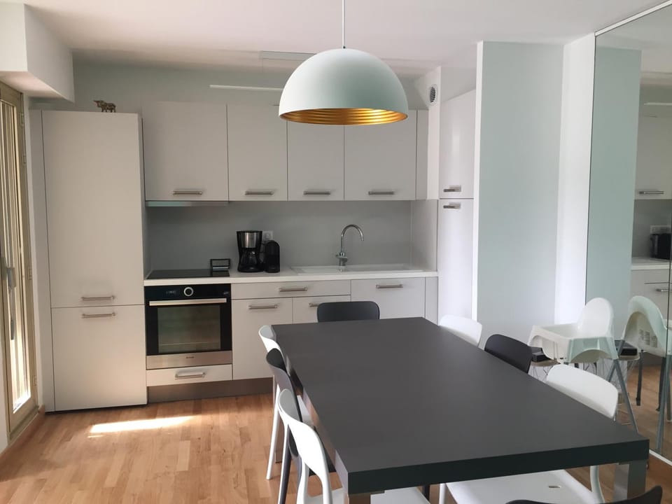 Kitchen or kitchenette, Dining area, minibar, pet friendly, stove