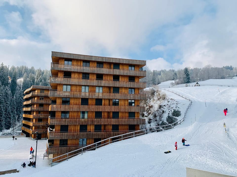 Property building, Natural landscape, Winter, Children play ground, Skiing, Skiing
