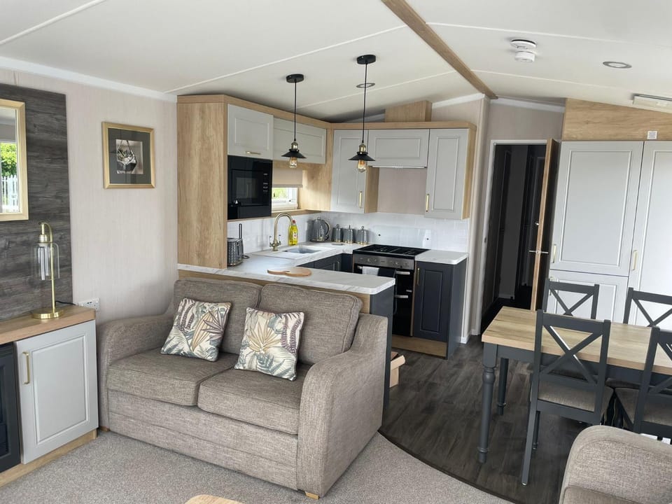 Kitchen or kitchenette, Living room, Seating area, Dining area, oven, stove