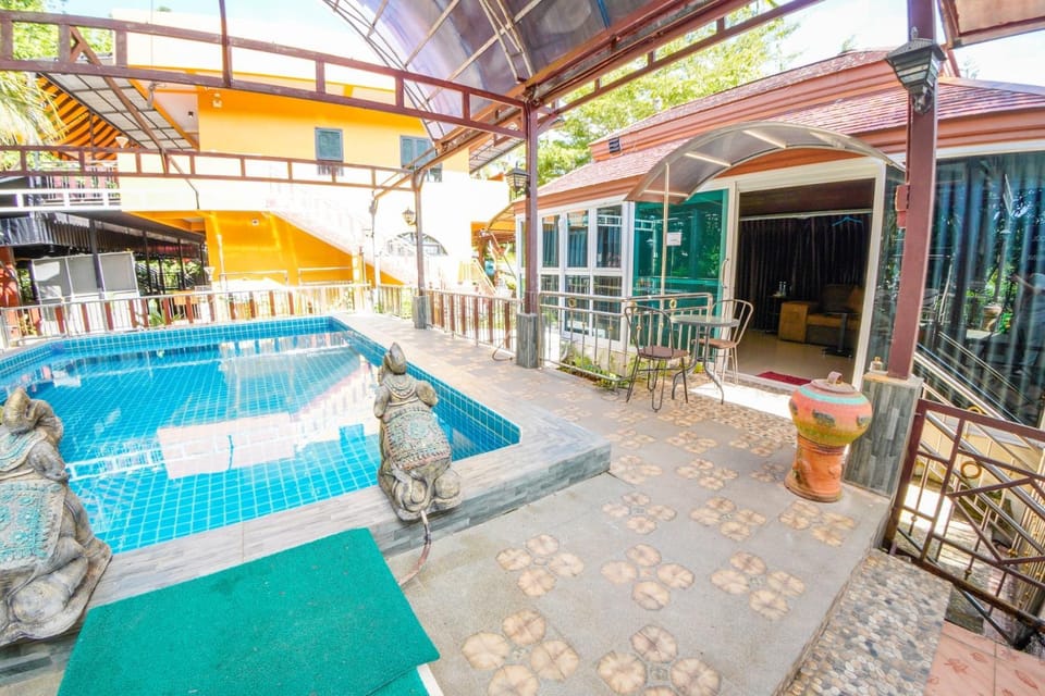 Property building, Pool view, Swimming pool