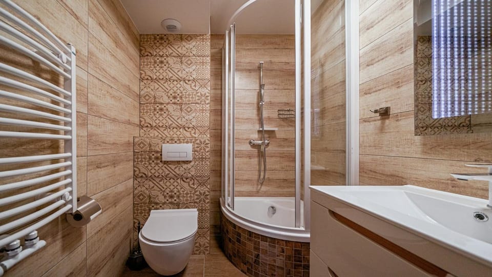 Shower, Toilet, Bathroom, towels