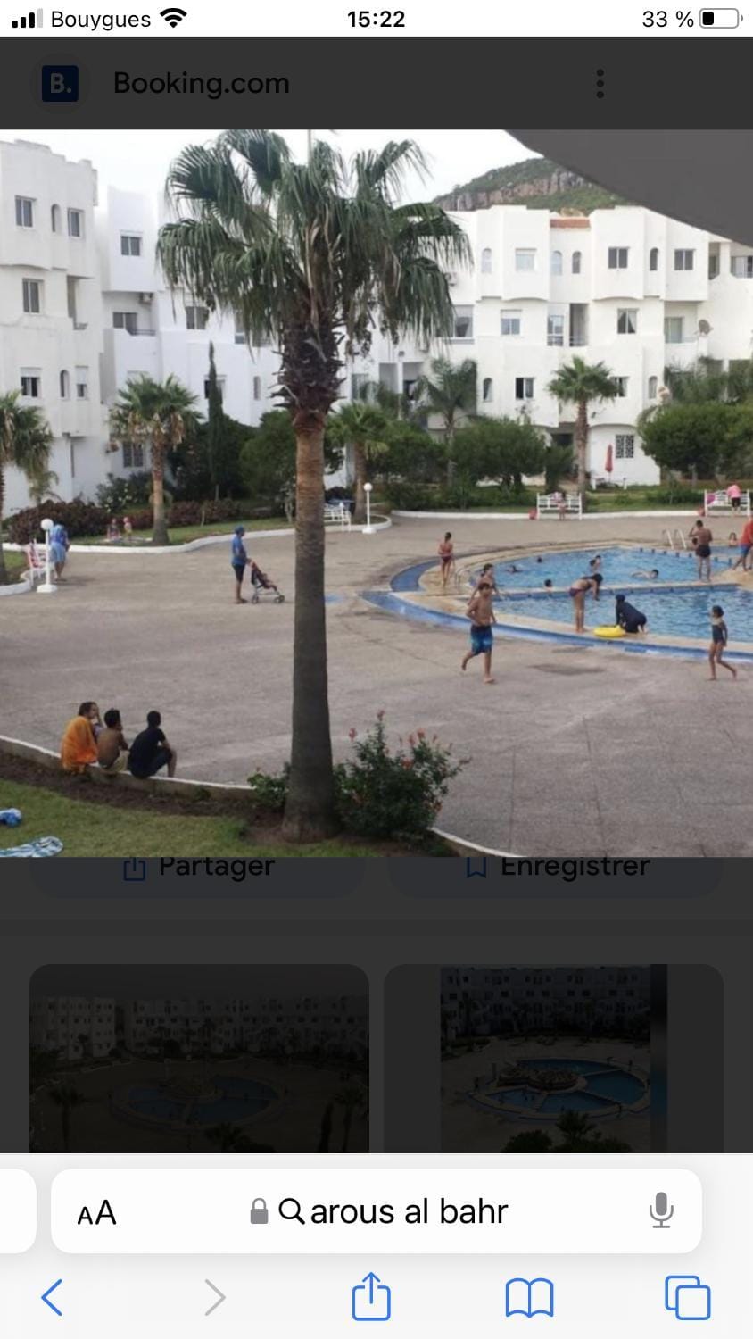 Appartement complexe Arrous Bahr mikki beach vue piscine et jardin Apartment in Tangier