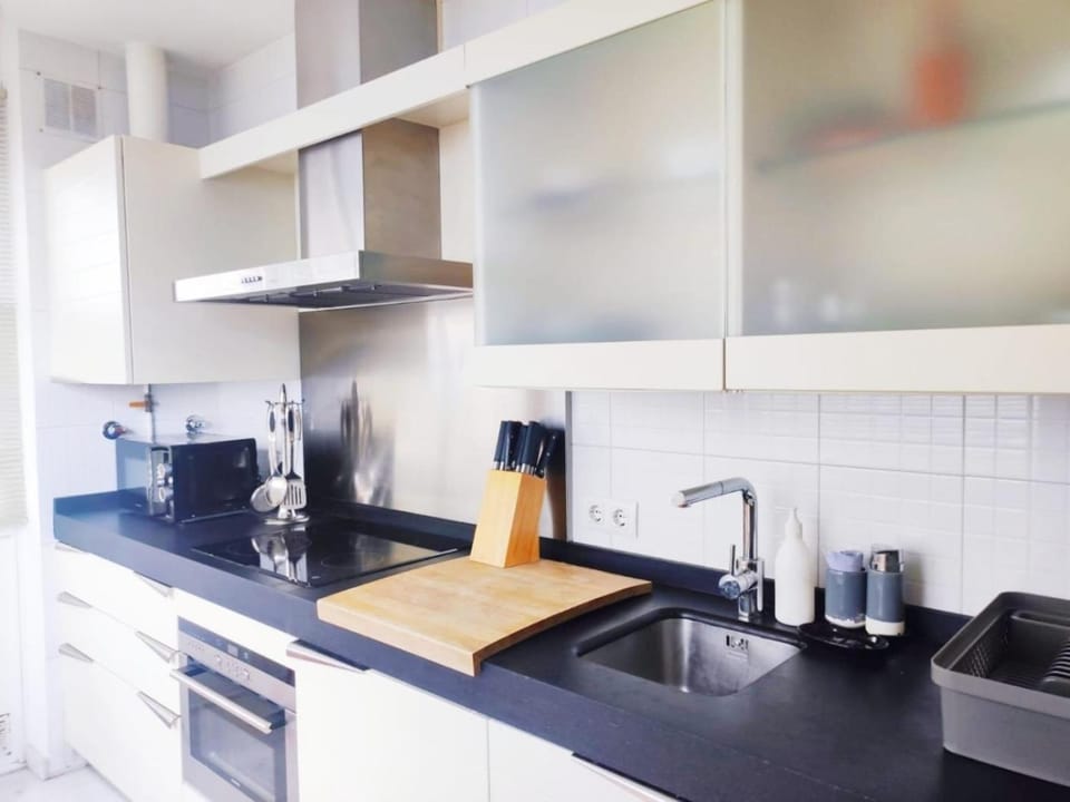 Kitchen or kitchenette, toaster